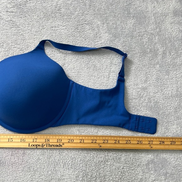 SKIMS Fits Everybody Everyday Bra Blue 36D Smooth Lift Wireless Underwire - Picture 5 of 8
